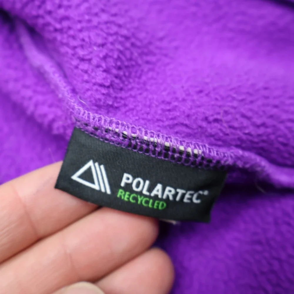 North Face Jacket Girls Small 7/8 Purple Polartec Denali Fleece Outdoor Hiking